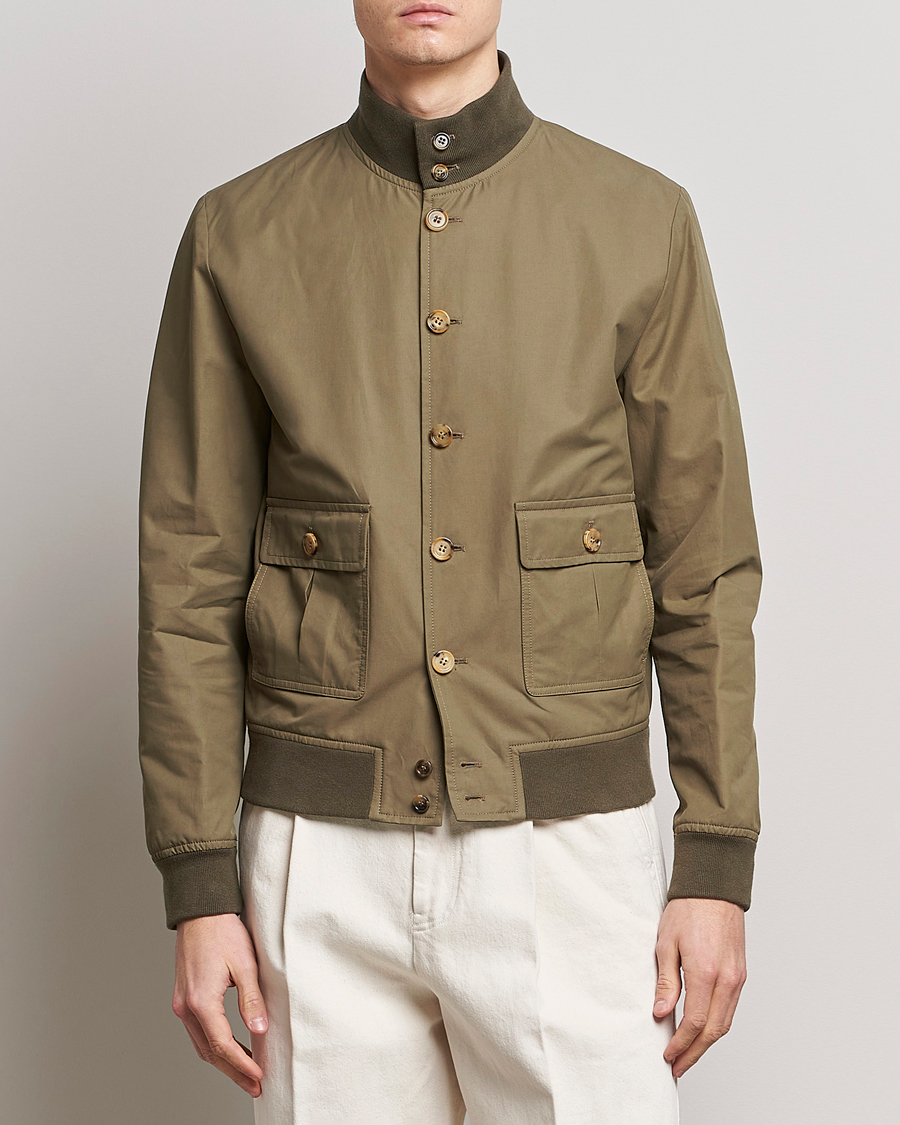 Hombres | Abrigos y chaquetas | Valstar | Valstarino Water Repellent Cotton Jacket Olive