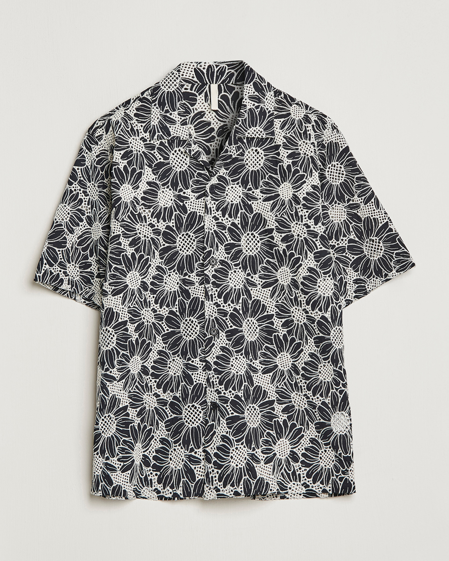 Hombres | Camisas | Sunflower | Cayo Floral Short Sleeve Shirt Black