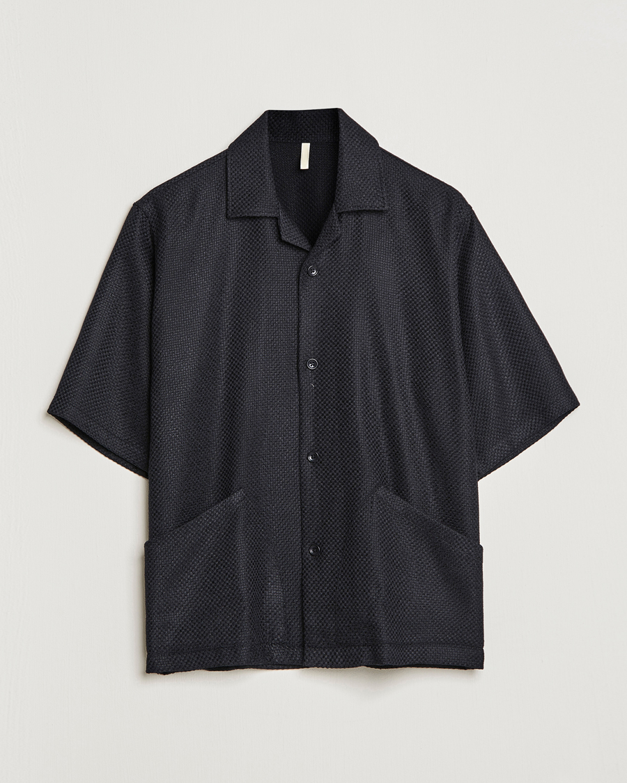 Hombres | Camisas | Sunflower | Coco Short Sleeve Cabana Shirt Black