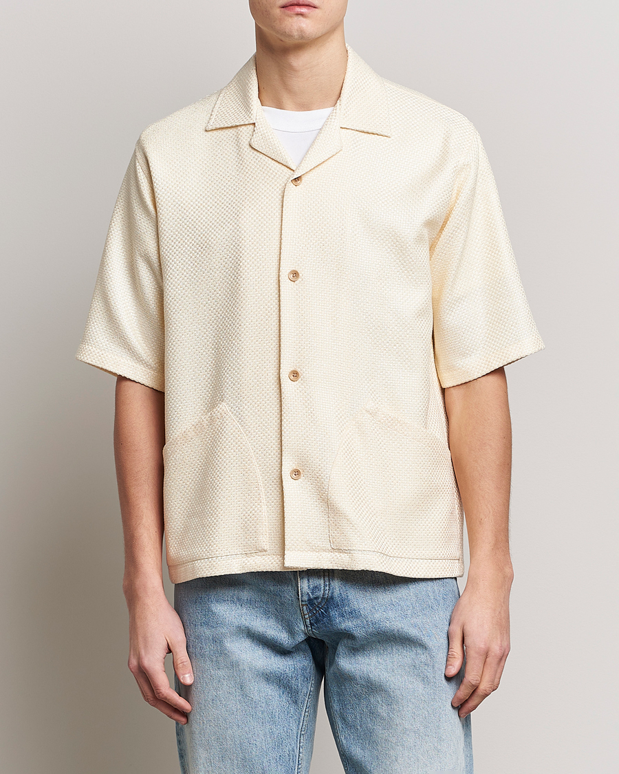 Hombres | Camisas | Sunflower | Coco Short Sleeve Cabana Shirt Off White