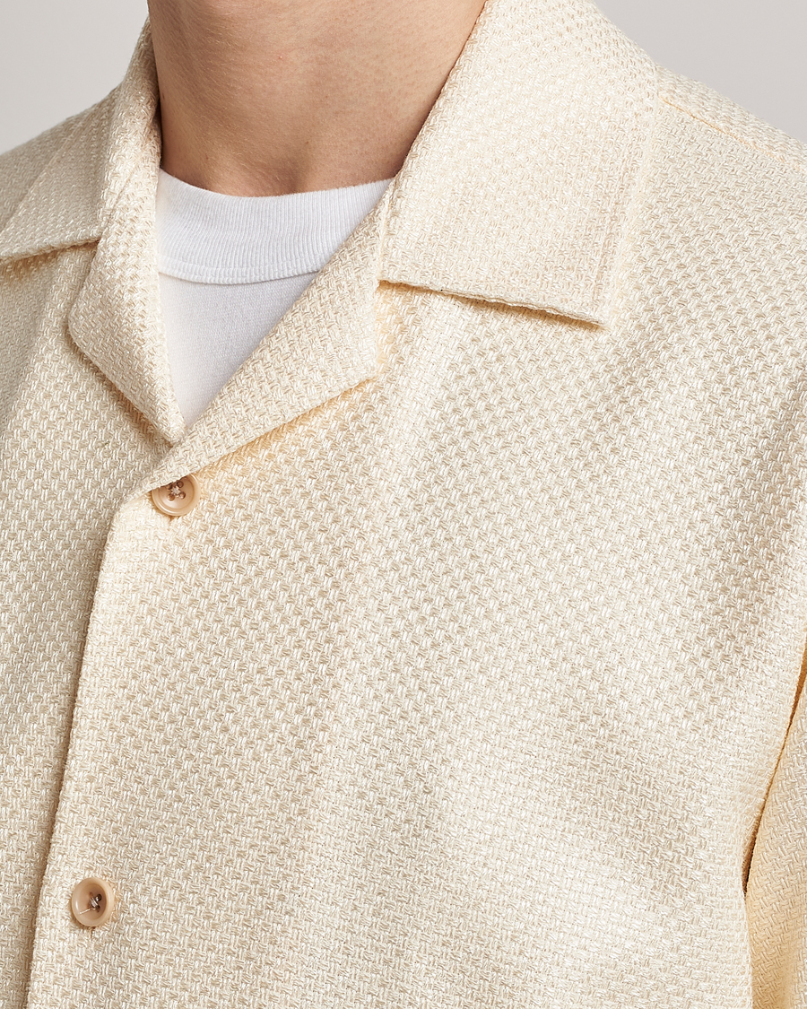 Hombres | Camisas | Sunflower | Coco Short Sleeve Cabana Shirt Off White