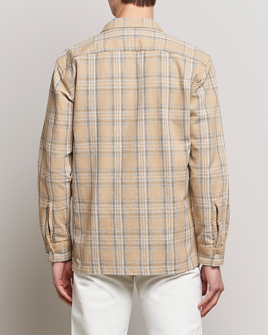 Hombres | Camisas | Sunflower | Spacey Long Sleeve Shirt Khaki Check