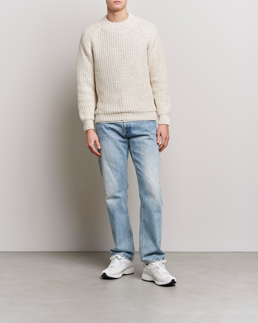 Hombres | Jerséis y prendas de punto | Sunflower | Tape Heavy Sweater Off White