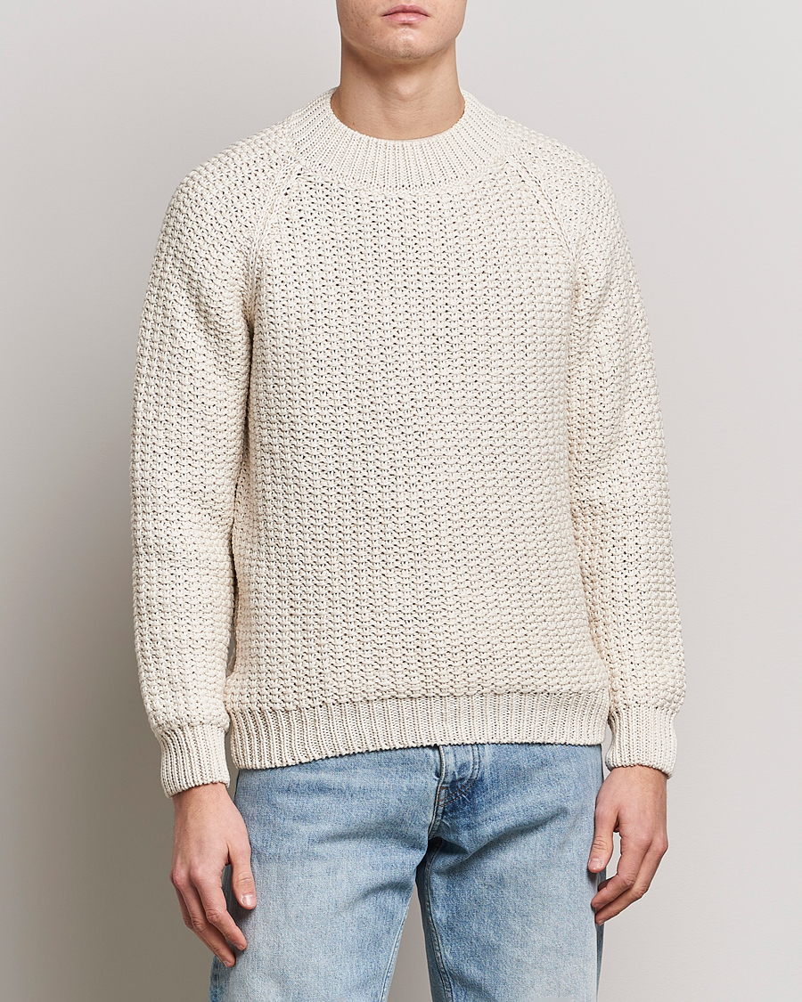 Hombres | Jerséis y prendas de punto | Sunflower | Tape Heavy Sweater Off White
