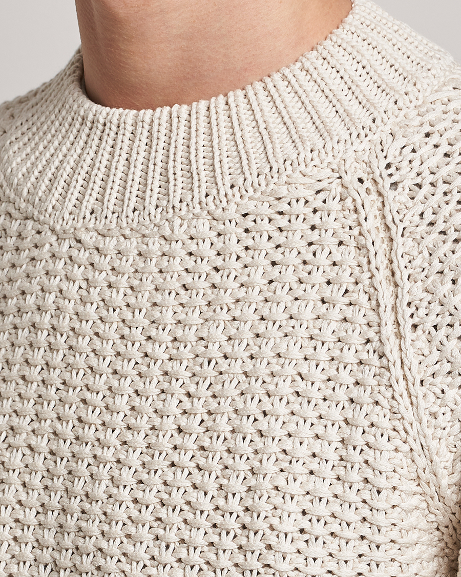 Hombres | Jerséis y prendas de punto | Sunflower | Tape Heavy Sweater Off White