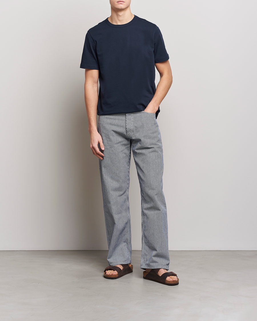 Hombres | Pantalones | Sunflower | Loose 5-Pocket Pants Hickory Stripe