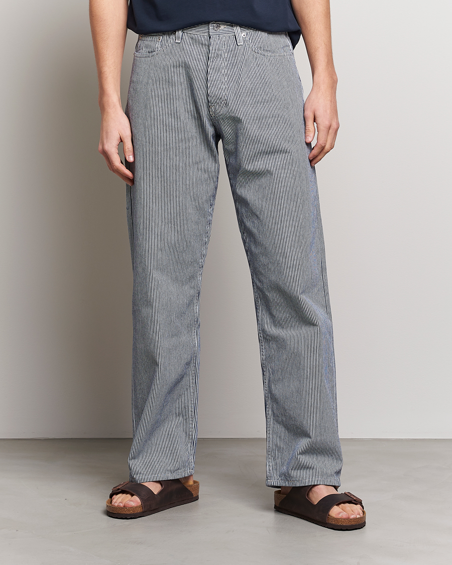 Hombres | Pantalones | Sunflower | Loose 5-Pocket Pants Hickory Stripe