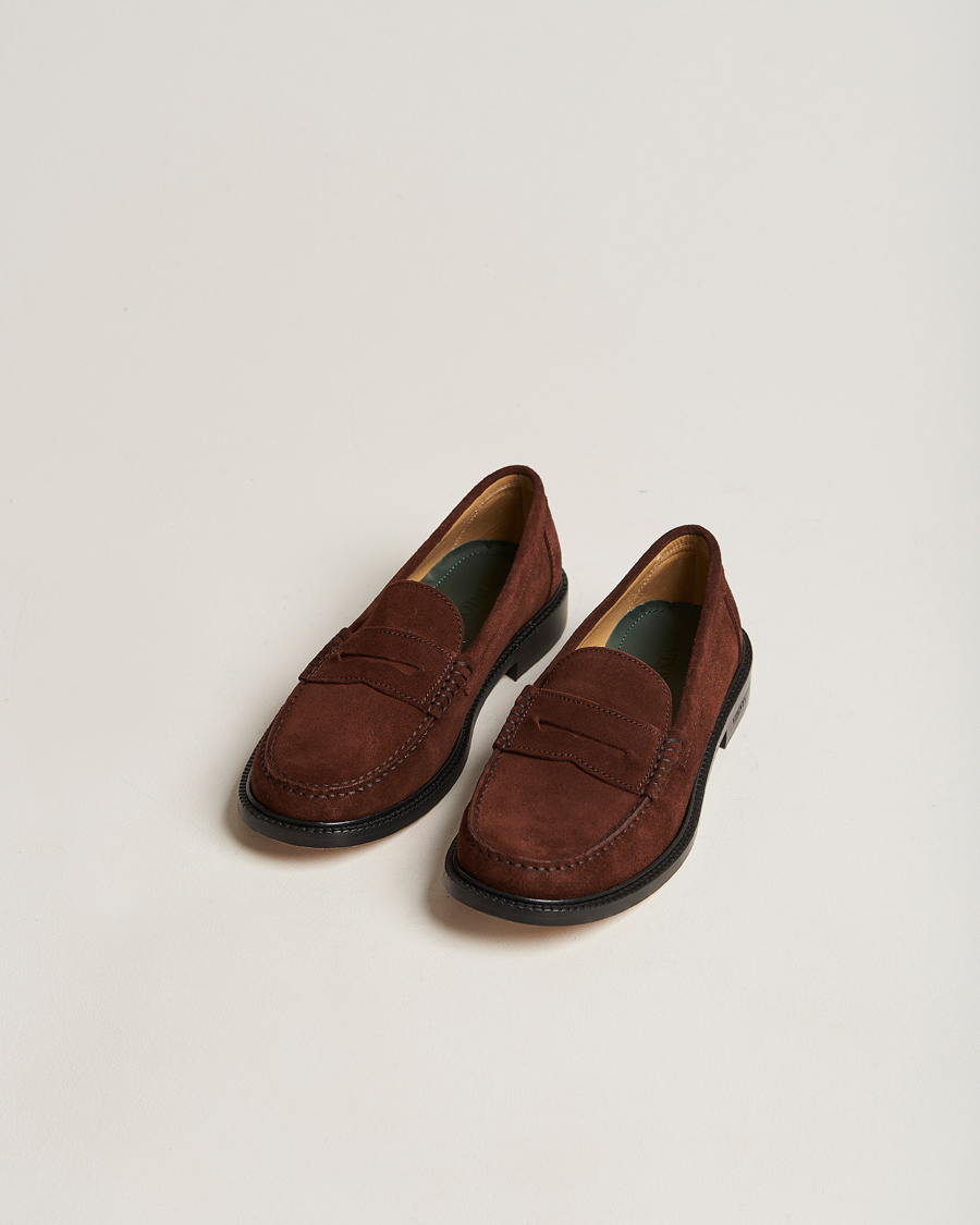 Hombres | VINNY's Yardee Moccasin Loafer Brown Suede | VINNY's | Yardee Moccasin Loafer Brown Suede