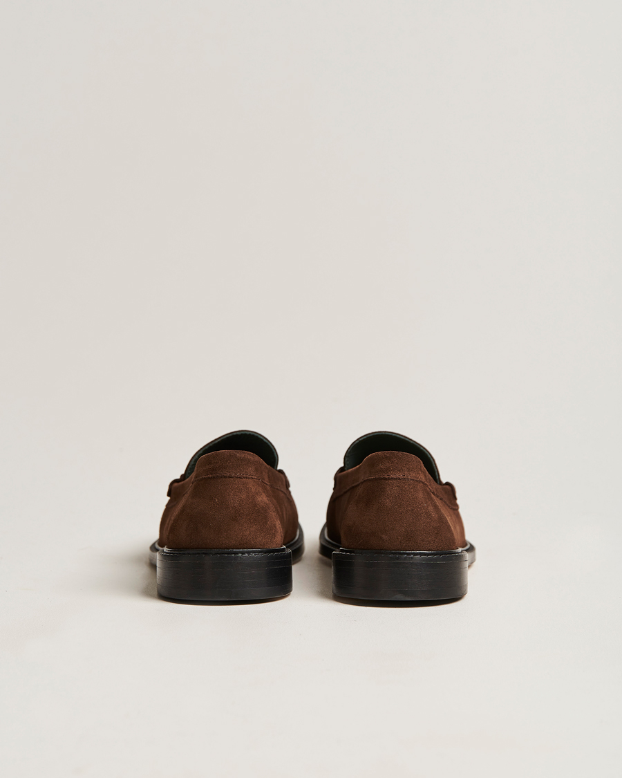 Hombres | VINNY's Luxe Moccasin Loafer Dark Brown Suede | VINNY's | Luxe Moccasin Loafer Dark Brown Suede