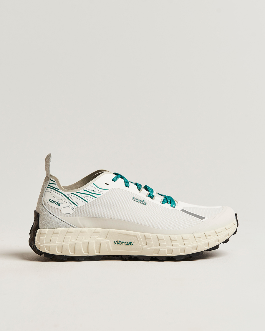 Hombres | Norda 001 Running Sneakers White/Forest | Norda | 001 Running Sneakers White/Forest