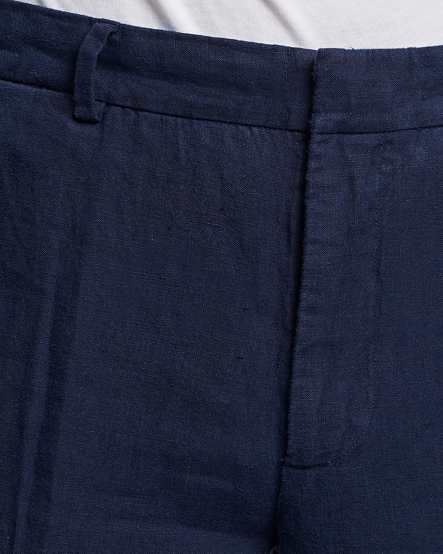 Hombres | Pantalones | Polo Ralph Lauren | Linen Pleated Trousers Navy