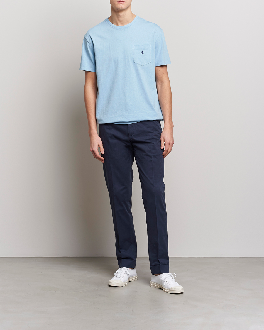 Hombres | Pantalones | Polo Ralph Lauren | Cotton Stretch Trousers Nautical Ink