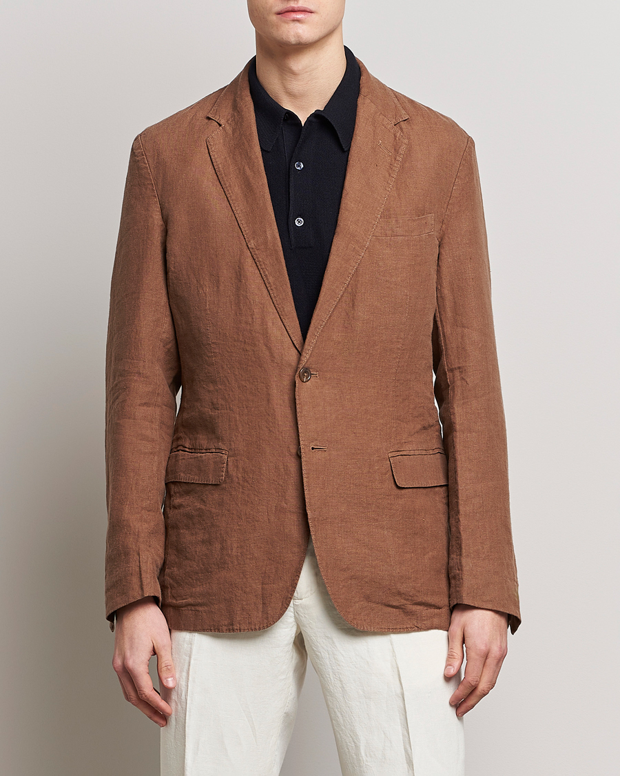 Hombres | Blazers | Polo Ralph Lauren | Linen Sportcoat Luggage Brown