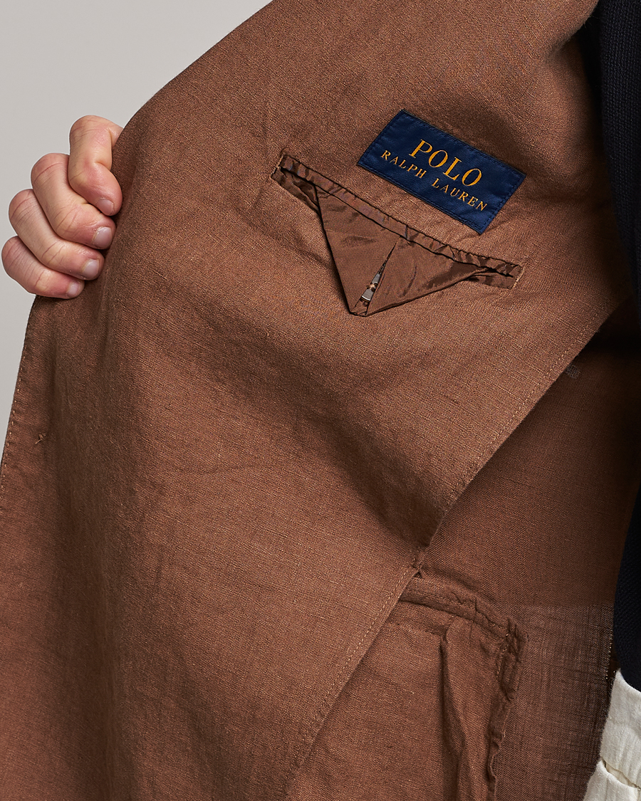 Hombres | Blazers | Polo Ralph Lauren | Linen Sportcoat Luggage Brown