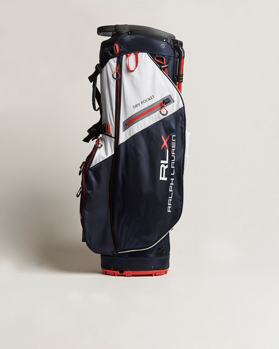 Hombres | RLX Ralph Lauren Stand Golf Bag White/Navy | RLX Ralph Lauren | Stand Golf Bag White/Navy