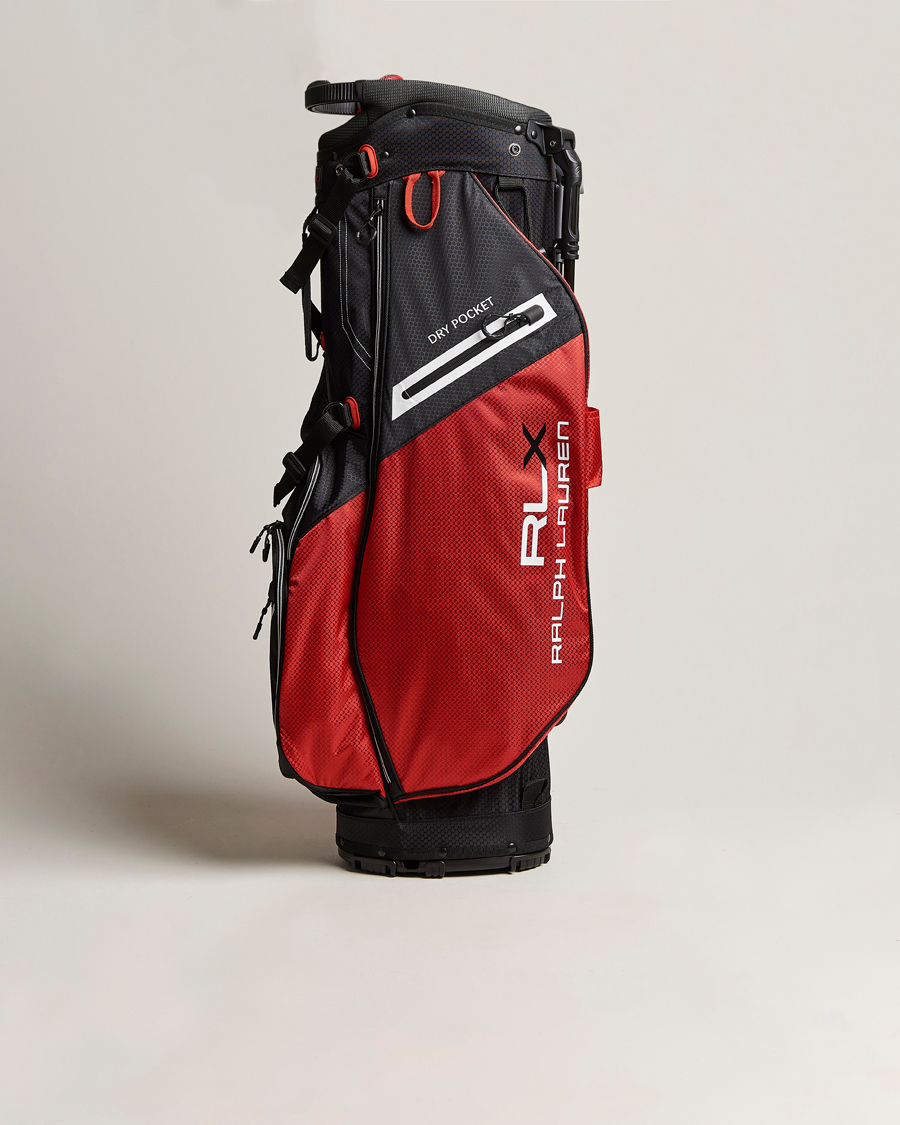 Hombres | RLX Ralph Lauren Stand Golf Bag Black/Red | RLX Ralph Lauren | Stand Golf Bag Black/Red