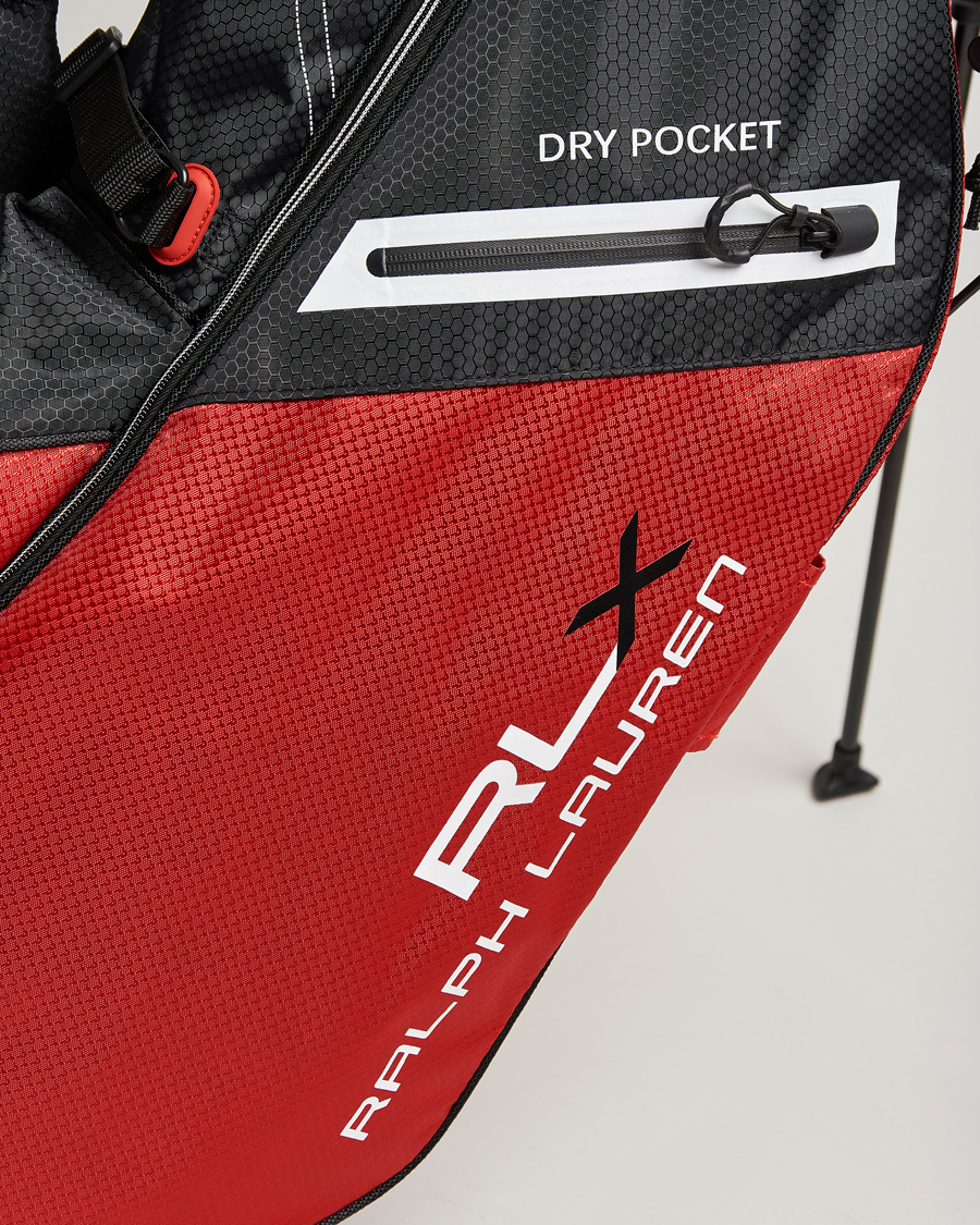 Hombres | RLX Ralph Lauren Stand Golf Bag Black/Red | RLX Ralph Lauren | Stand Golf Bag Black/Red