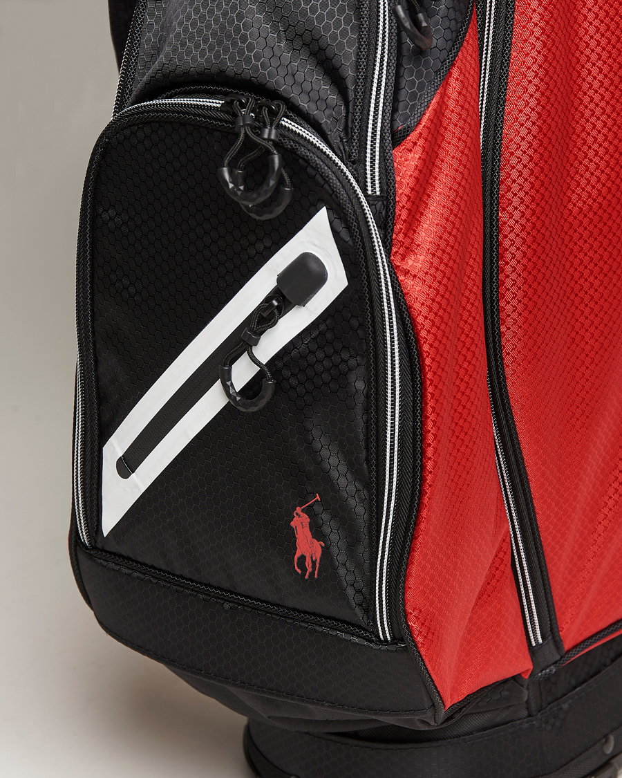 Hombres | RLX Ralph Lauren Stand Golf Bag Black/Red | RLX Ralph Lauren | Stand Golf Bag Black/Red