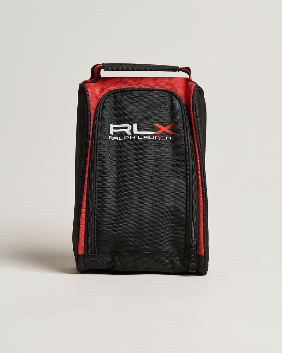 Hombres | RLX Ralph Lauren Golf Shoe Bag Black/Red | RLX Ralph Lauren | Golf Shoe Bag Black/Red