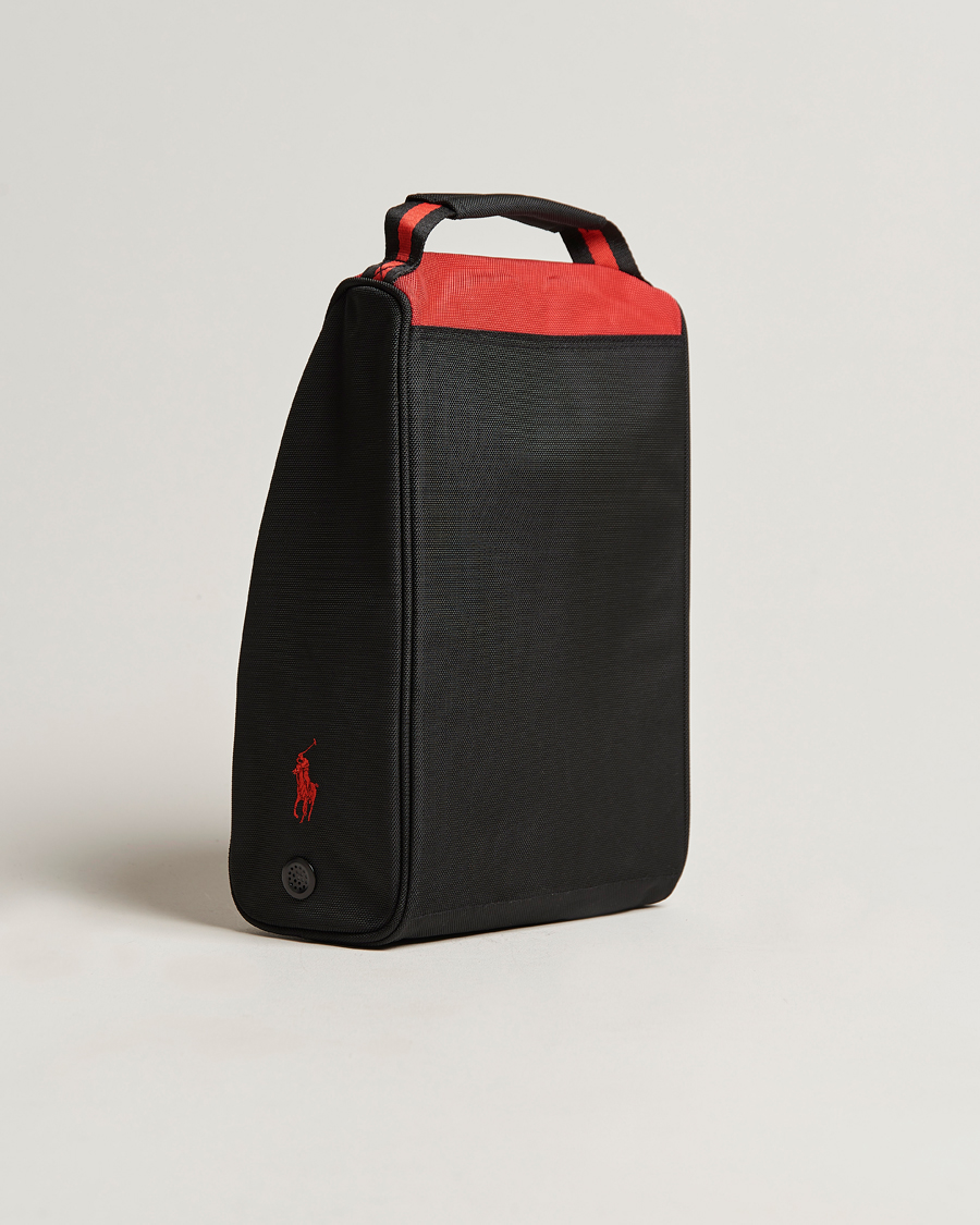 Hombres | Sport | RLX Ralph Lauren | Golf Shoe Bag Black/Red