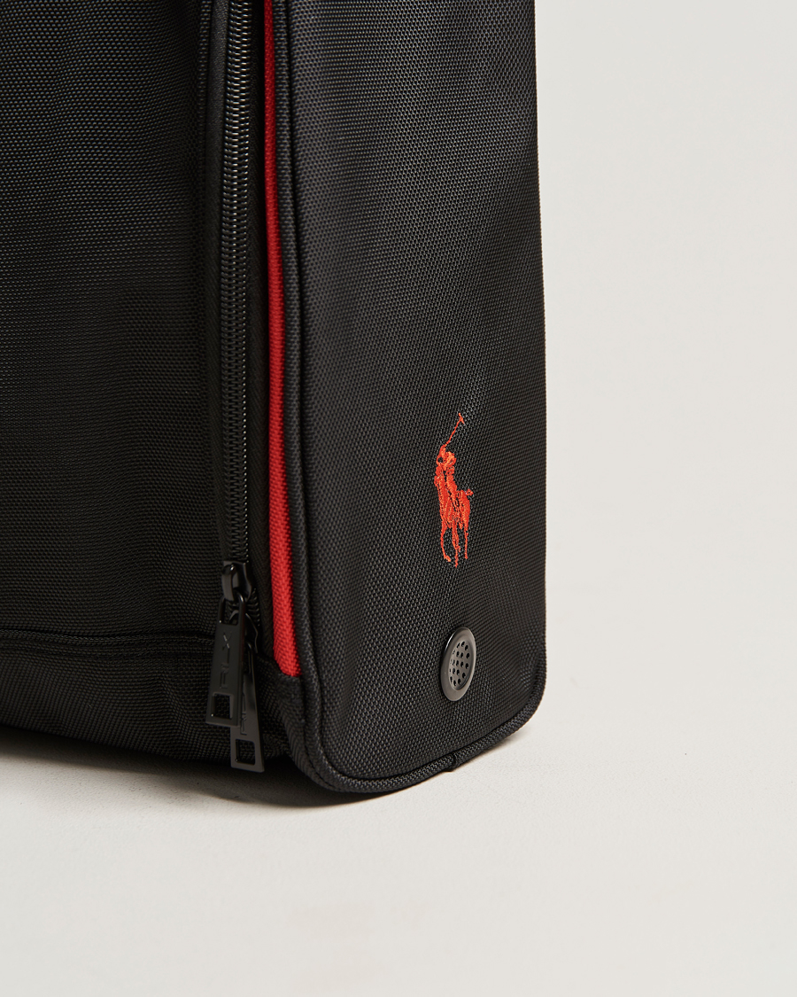 Hombres | RLX Ralph Lauren Golf Shoe Bag Black/Red | RLX Ralph Lauren | Golf Shoe Bag Black/Red