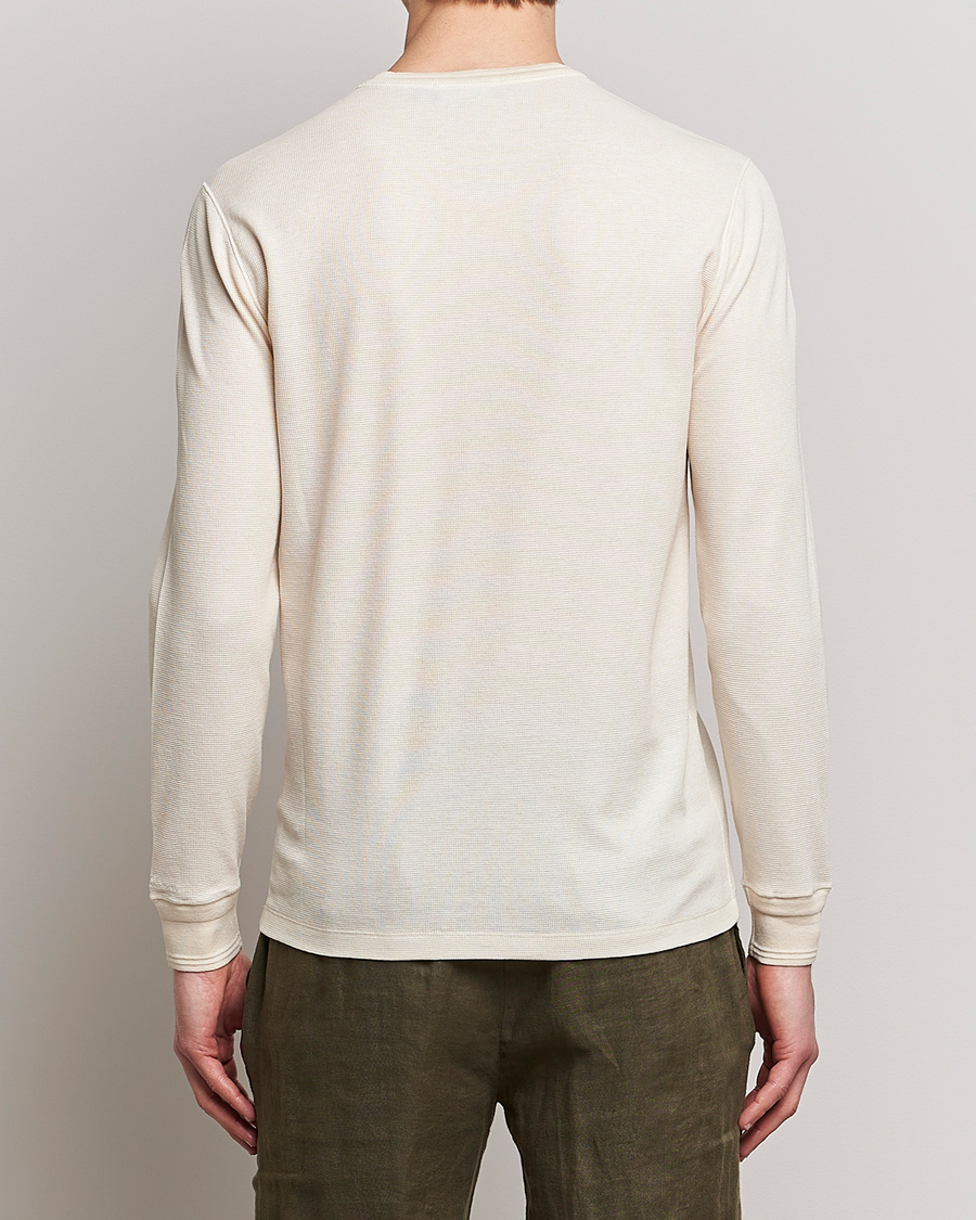 Hombres | Jerséis y prendas de punto | Ralph Lauren Purple Label | Cotton/Silk Henley Cream