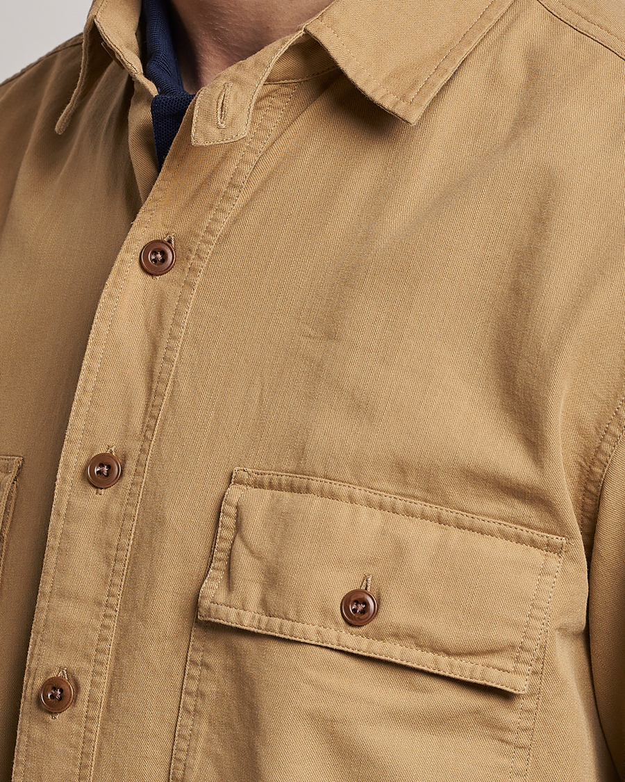 Hombres | Camisas | Ralph Lauren Purple Label | Cotton Explorer Shirt Khaki