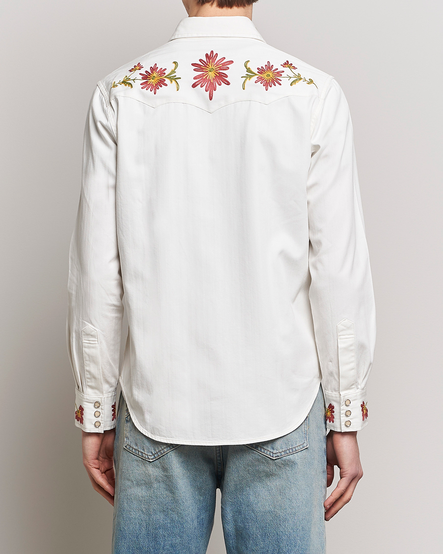 Hombres | Camisas | RRL | Sawtooth Western Embroidered Shirt White Wash