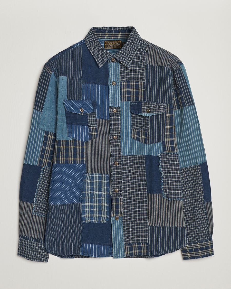 Hombres | Camisas | RRL | Sweet Orr Overshirt Indigo Patchwork