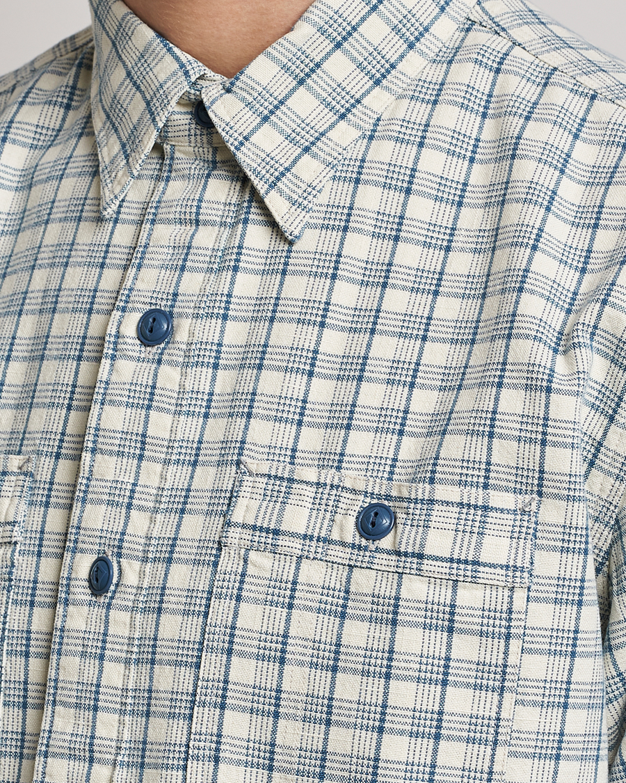 Hombres | Camisas | RRL | Alaska Overshirt Cream/Blue
