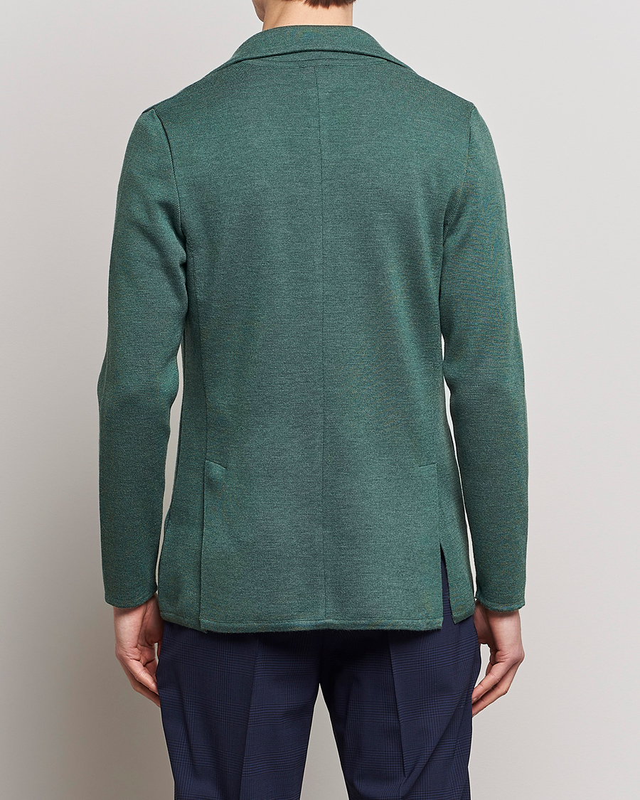 Hombres | Blazers | Stenströms | Knitted Merino Blazer Green