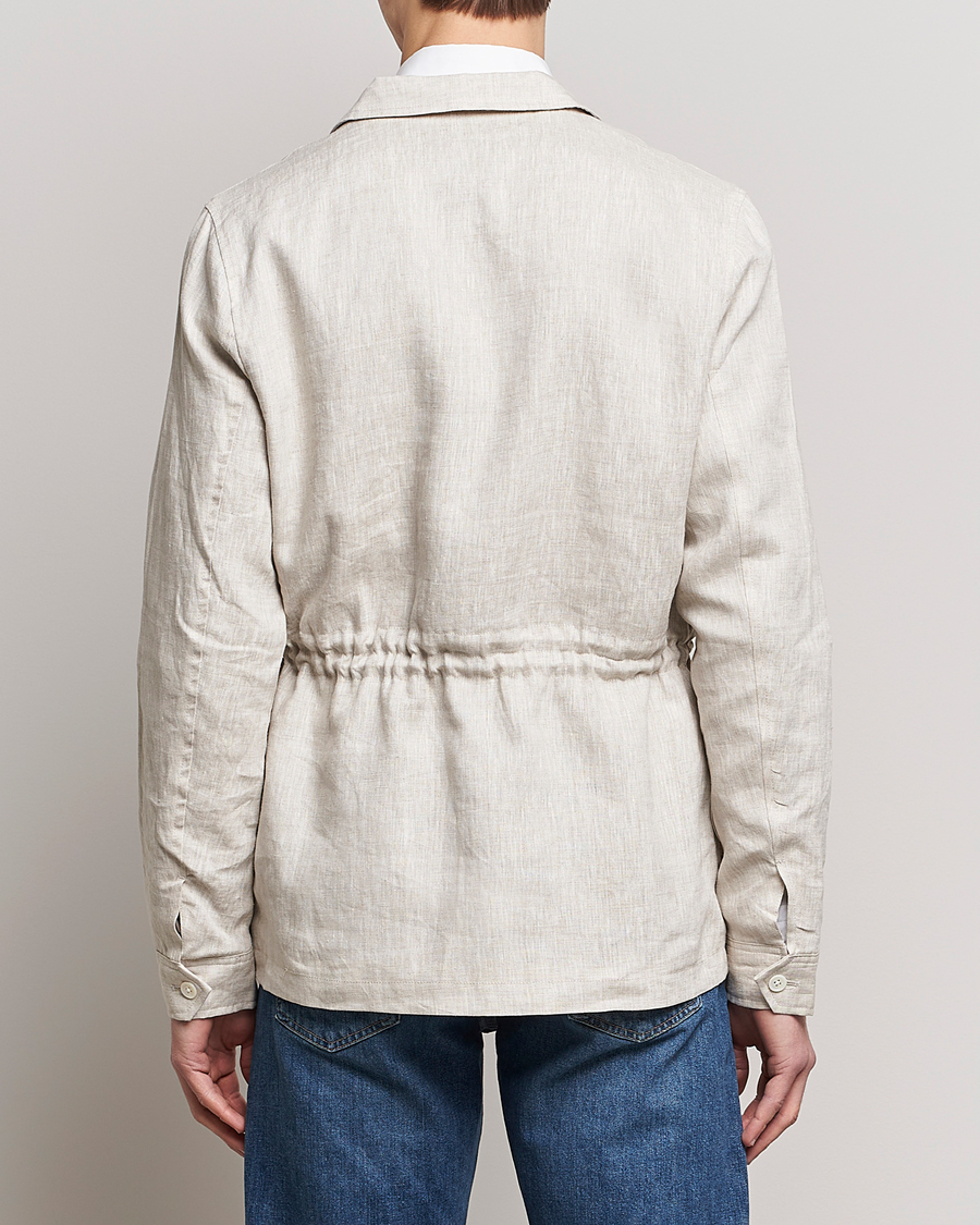 Hombres | Abrigos y chaquetas | Stenströms | Linen Field Jacket Beige