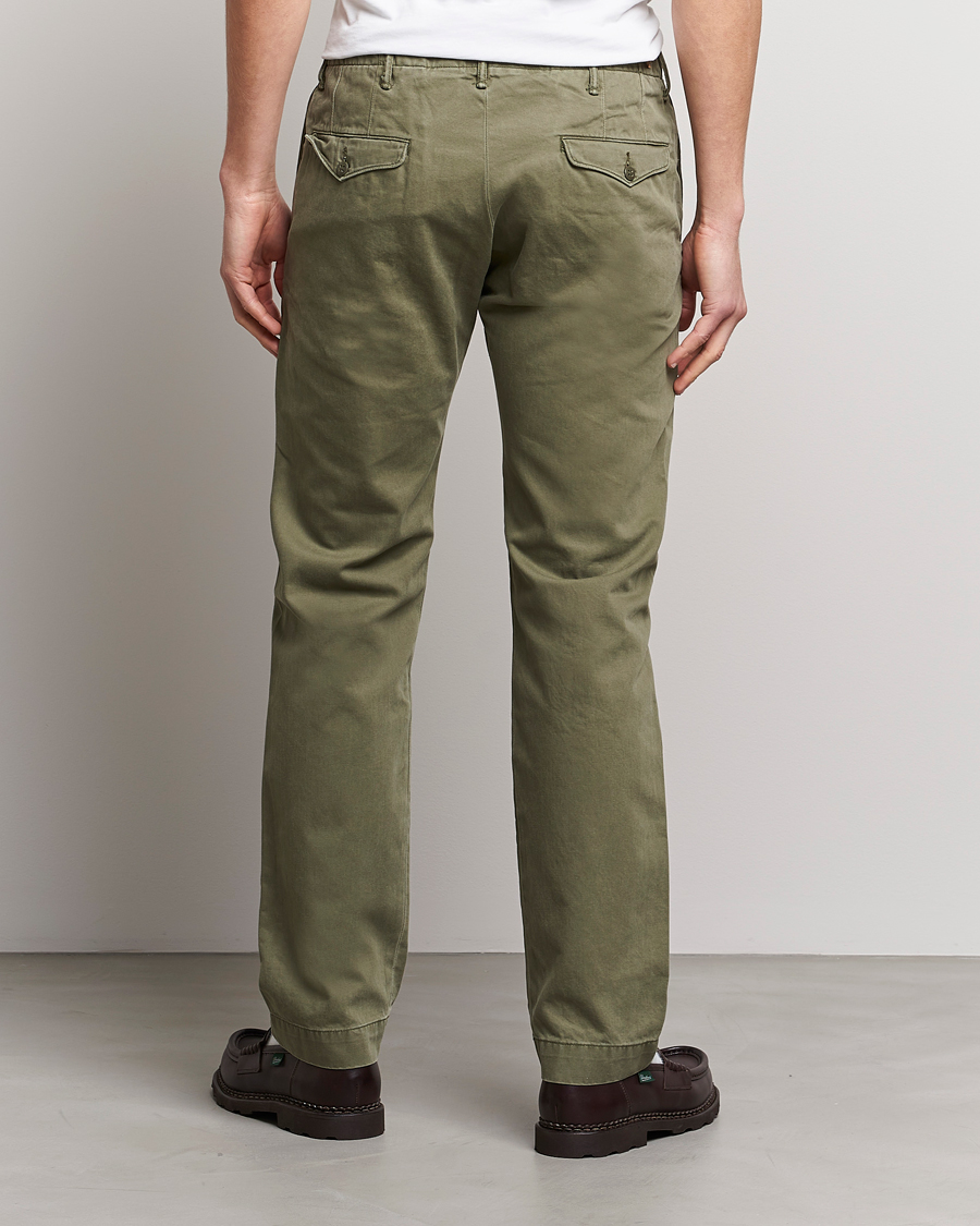 Hombres | Pantalones | RRL | Officers Flat Pants Olive