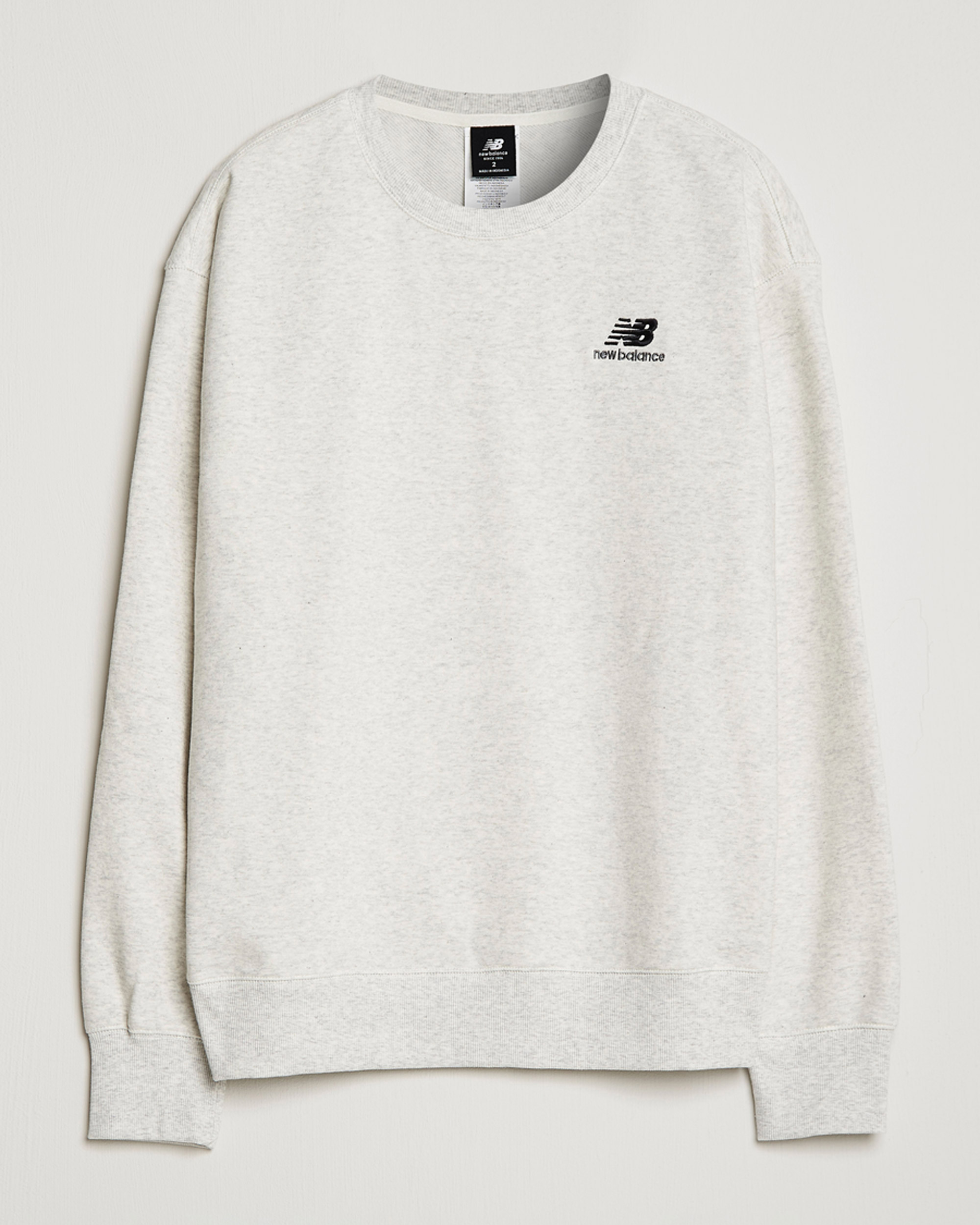 Hombres | Jerséis y prendas de punto | New Balance | French Terry Sweatshirt Sea Salt Heather