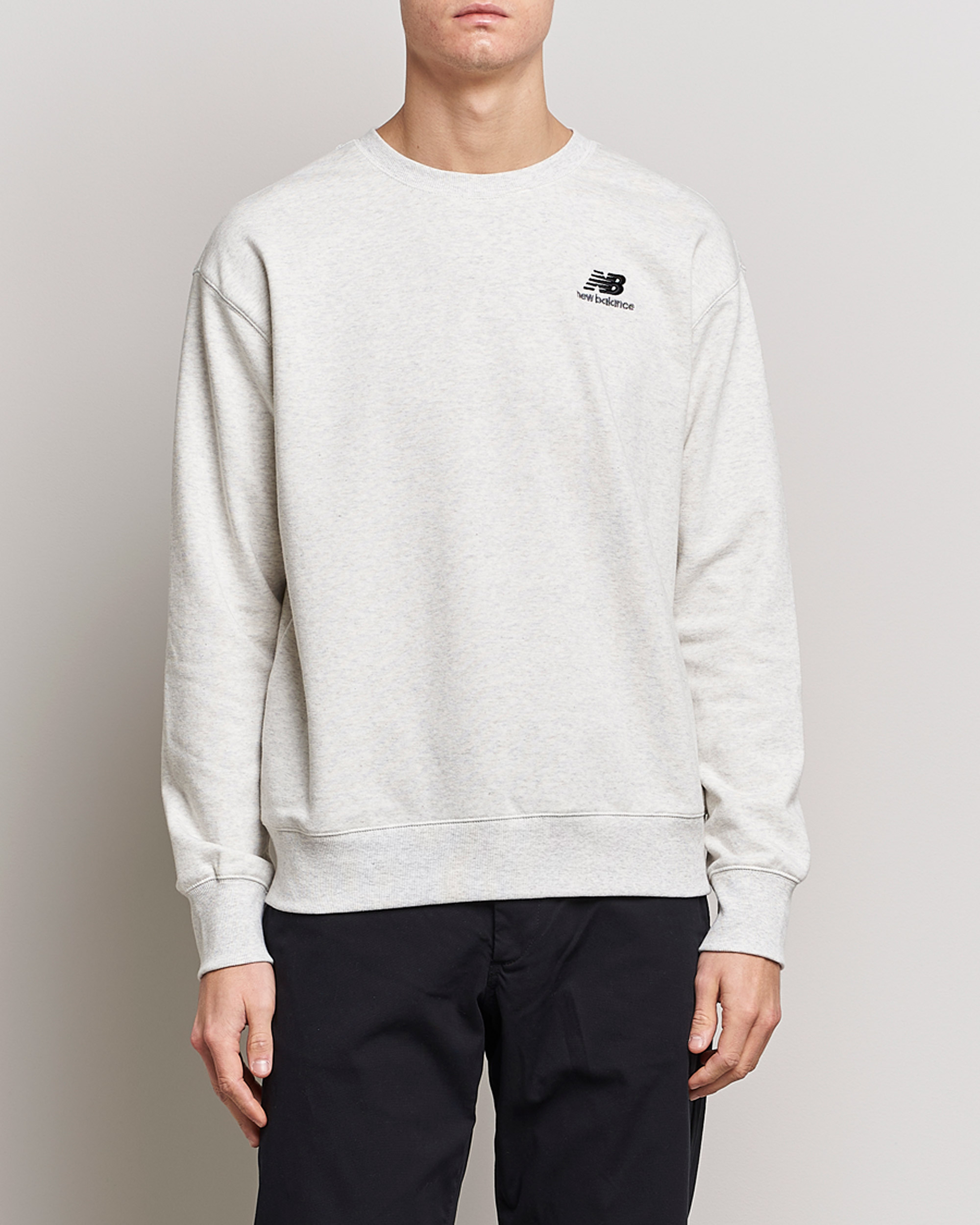 Hombres | Jerséis y prendas de punto | New Balance | French Terry Sweatshirt Sea Salt Heather