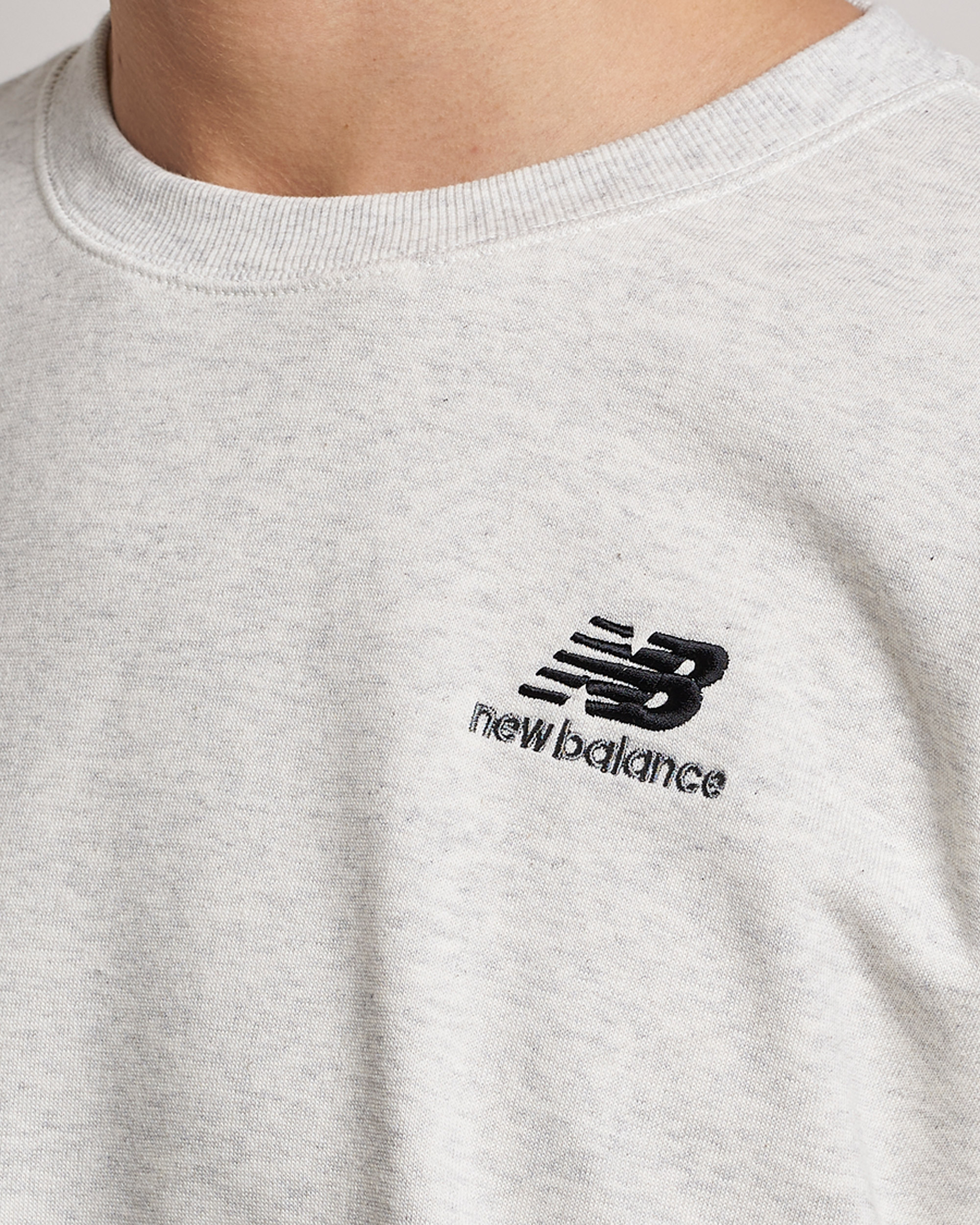 Hombres | Jerséis y prendas de punto | New Balance | French Terry Sweatshirt Sea Salt Heather