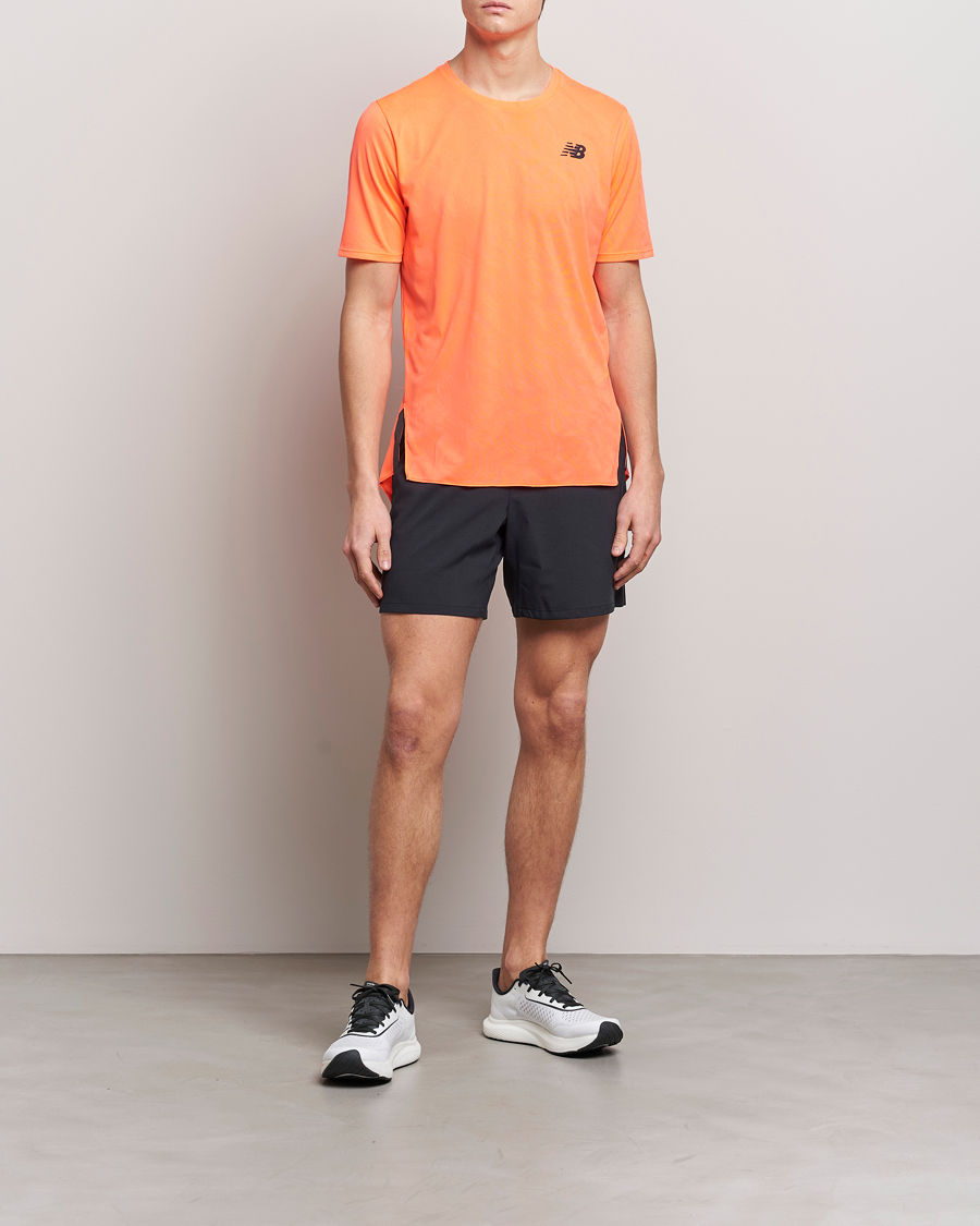 Hombres | Camisetas | New Balance Running | Q Speed Jacquard T-Shirt Neon Dragonfly