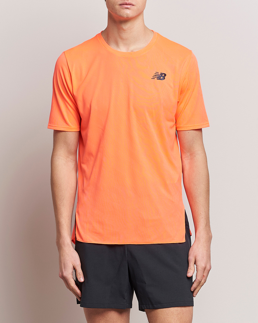 Hombres | Camisetas | New Balance Running | Q Speed Jacquard T-Shirt Neon Dragonfly