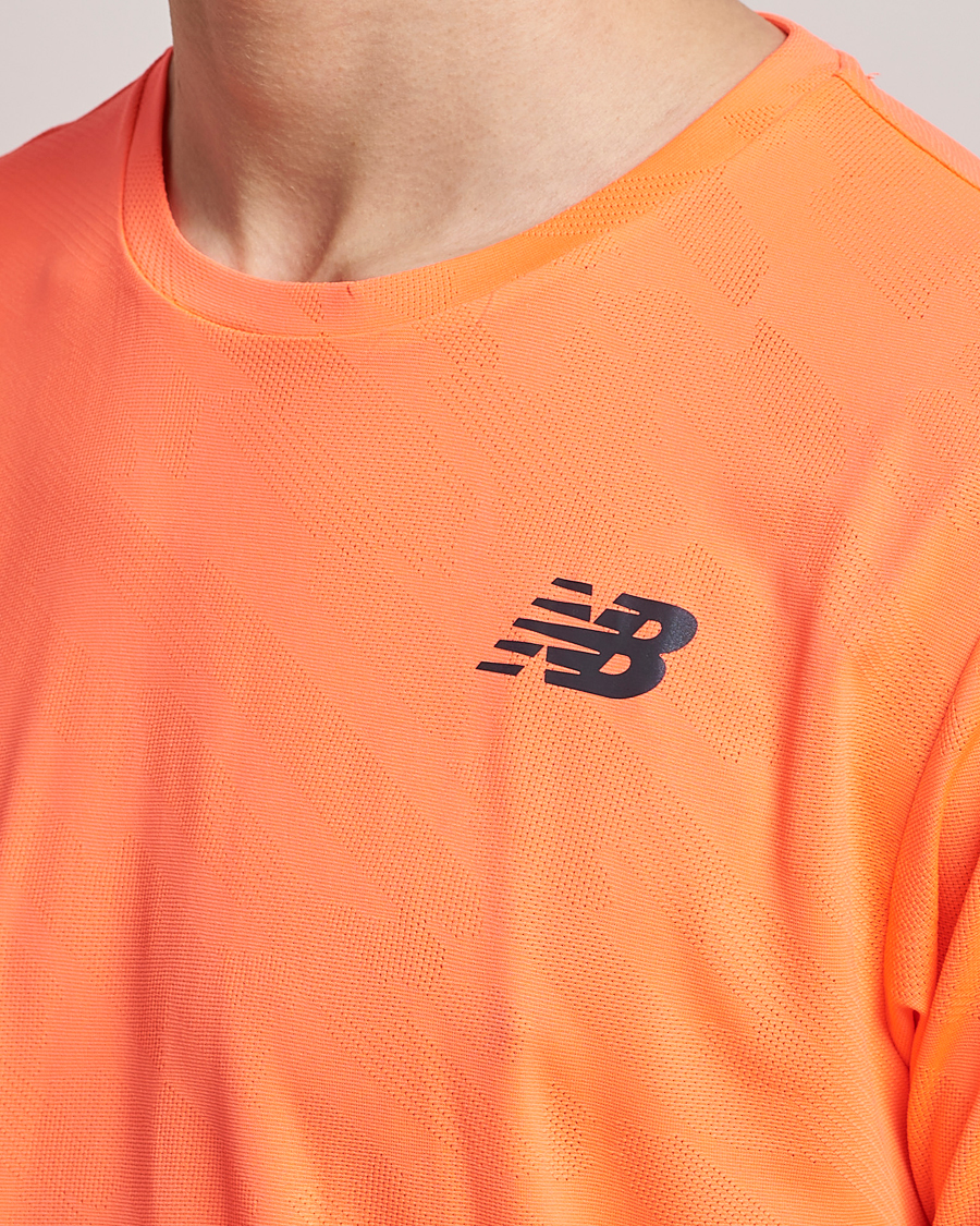 Hombres | Camisetas | New Balance Running | Q Speed Jacquard T-Shirt Neon Dragonfly