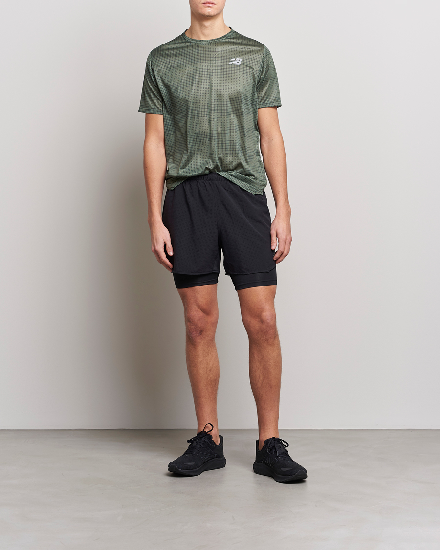 Hombres | Camisetas | New Balance Running | Impact Run T-Shirt Deep Olive
