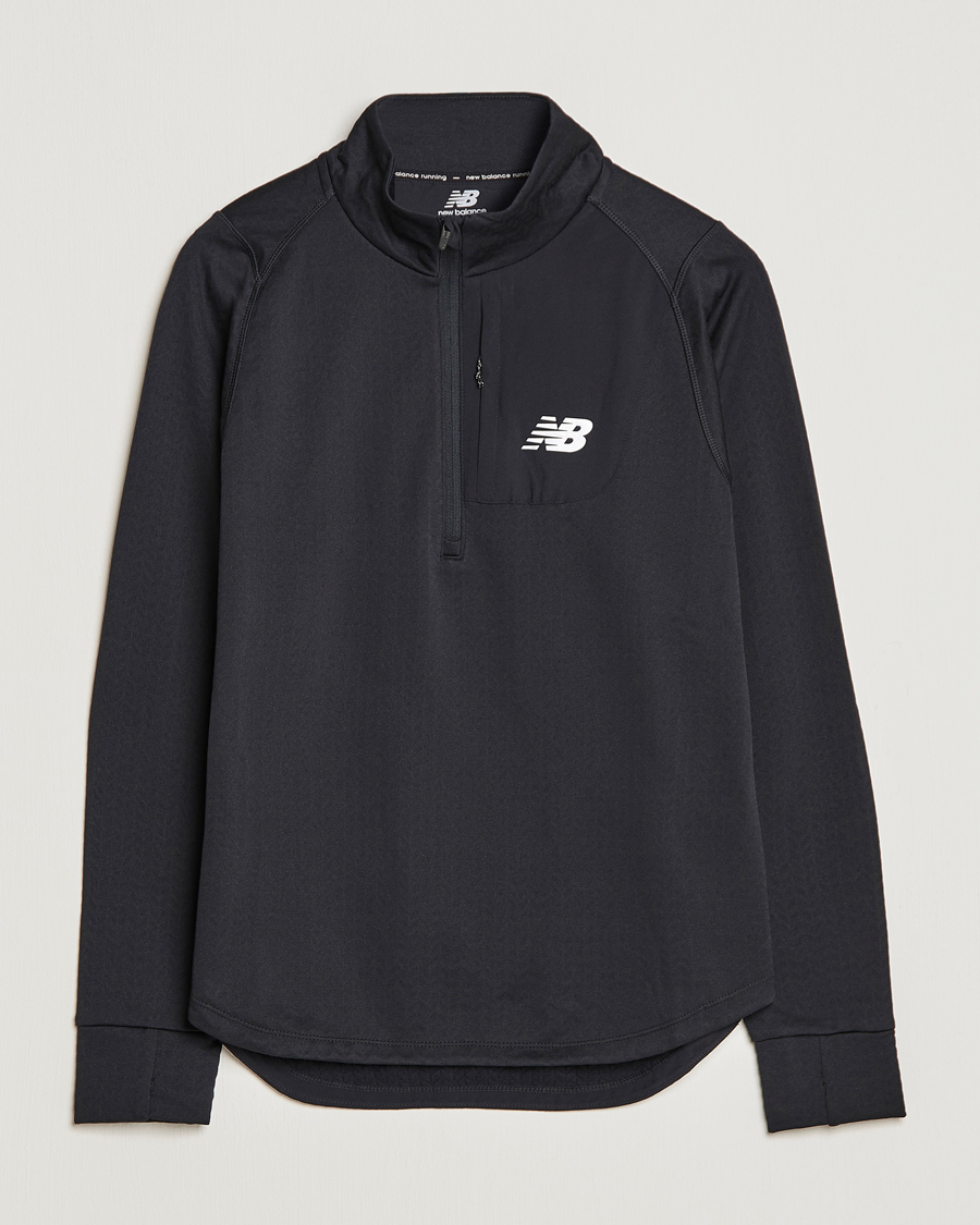 Hombres | Jerséis y prendas de punto | New Balance Running | NB Heat Grid Half Zip Black