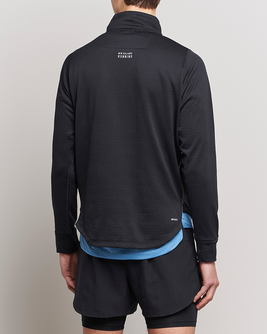 Hombres | Jerséis y prendas de punto | New Balance Running | NB Heat Grid Half Zip Black