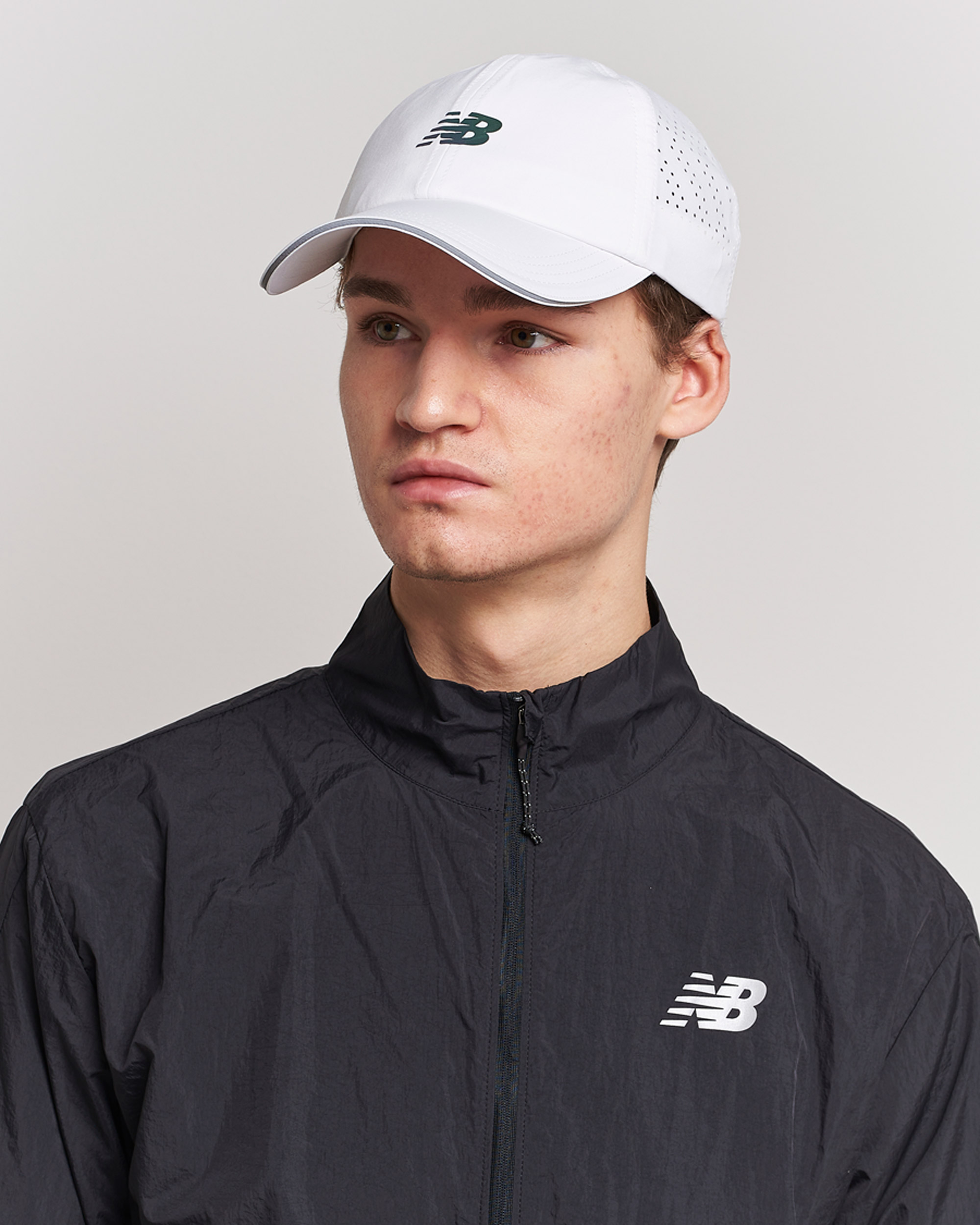 Hombres | New Balance Running Laser Performance Run Hat White | New Balance Running | Laser Performance Run Hat White