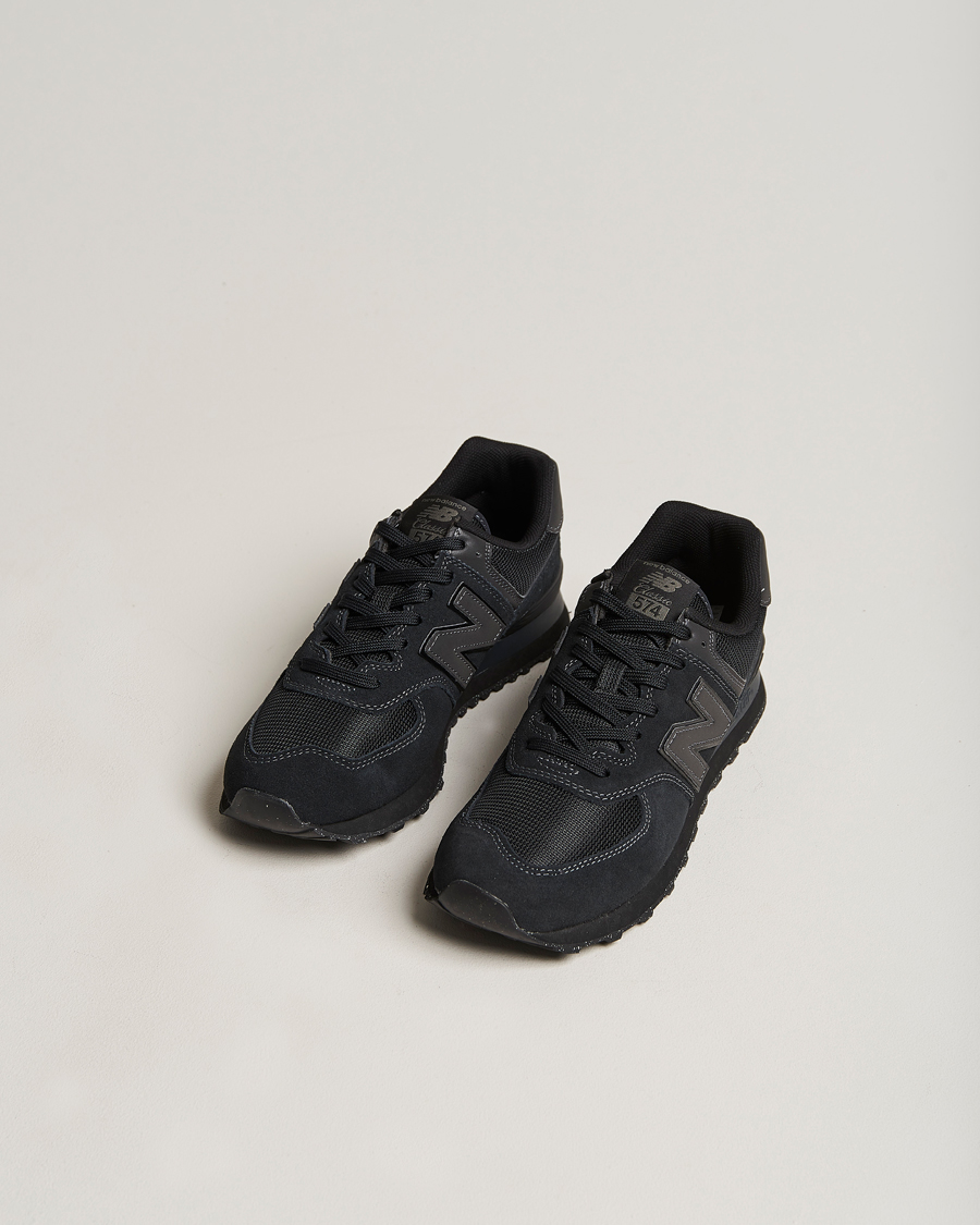 Hombres | Zapatos de ante | New Balance | 574 Sneakers Full Black
