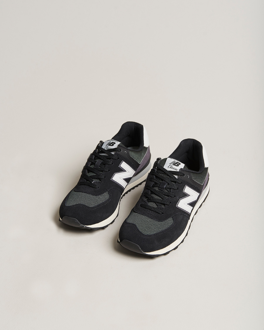 Hombres | New Balance 574 Sneakers Black/White | New Balance | 574 Sneakers Black/White