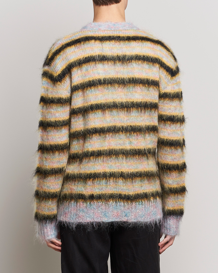 Hombres | Jerséis y prendas de punto | Marni | Striped Mohair Cardigan Multicolor