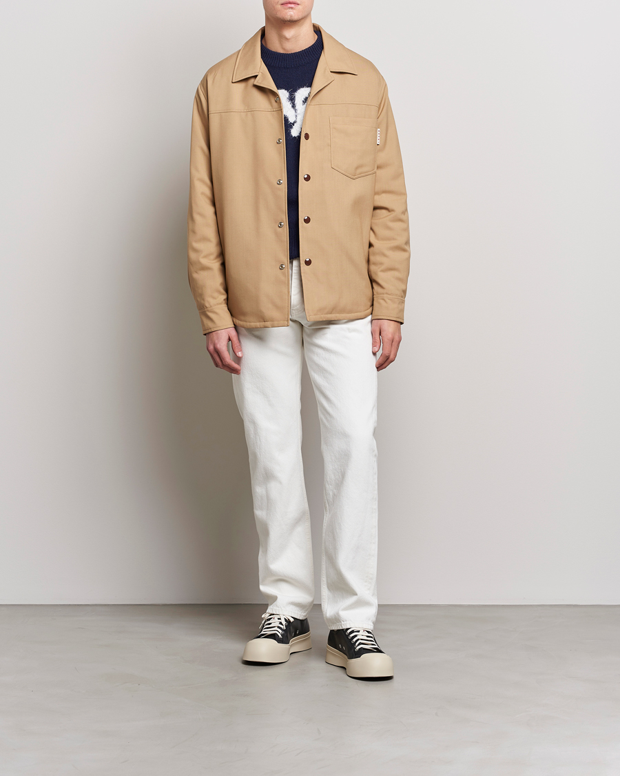 Hombres | Abrigos y chaquetas | Marni | Virgin Wool Shirt Jacket Dijon