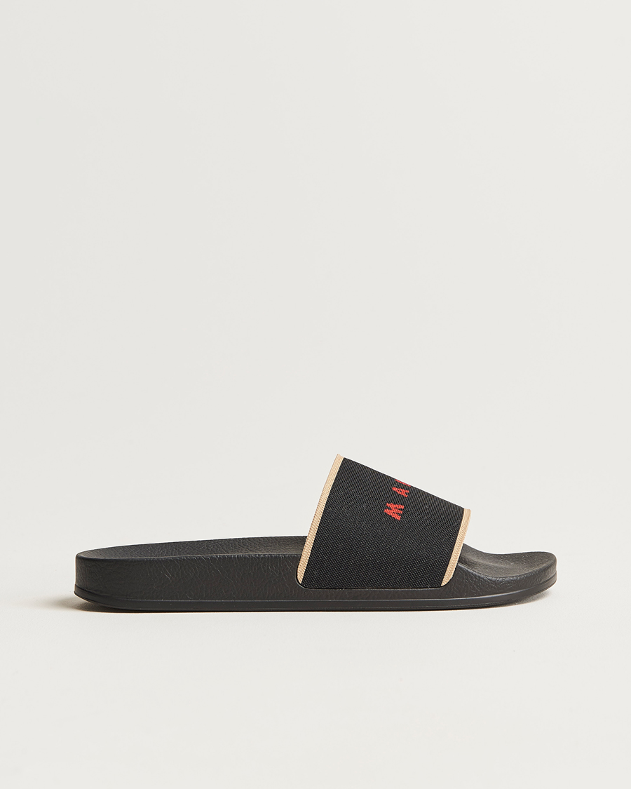 Hombres | Marni Rubber Slides Black | Marni | Rubber Slides Black