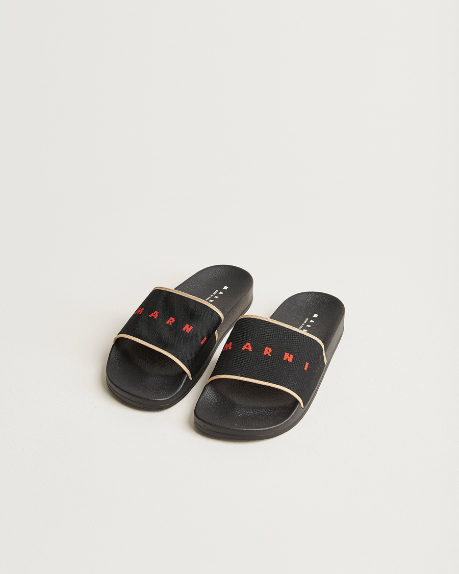 Hombres | Marni Rubber Slides Black | Marni | Rubber Slides Black
