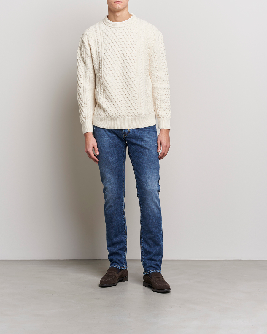 Hombres | Vaqueros | Jacob Cohën | Nick Slim Fit Stretch Jeans Blue